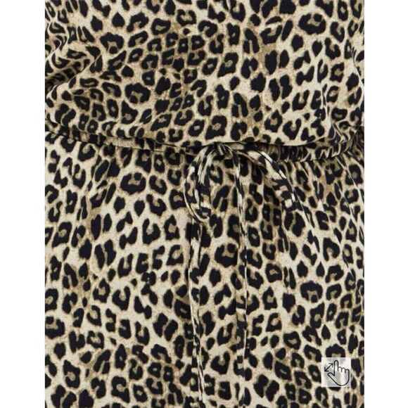 Torrid Jumpsuit Womens 1X Plus Leopard Animal Dream Fleece Full Length Drawstrin - Picture 4 of 4